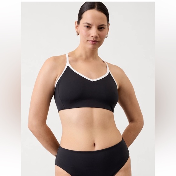 NWT Athleta Seabreeze Bikini Black Top Size XS (Best for A-C Cups) - Picture 5 of 9